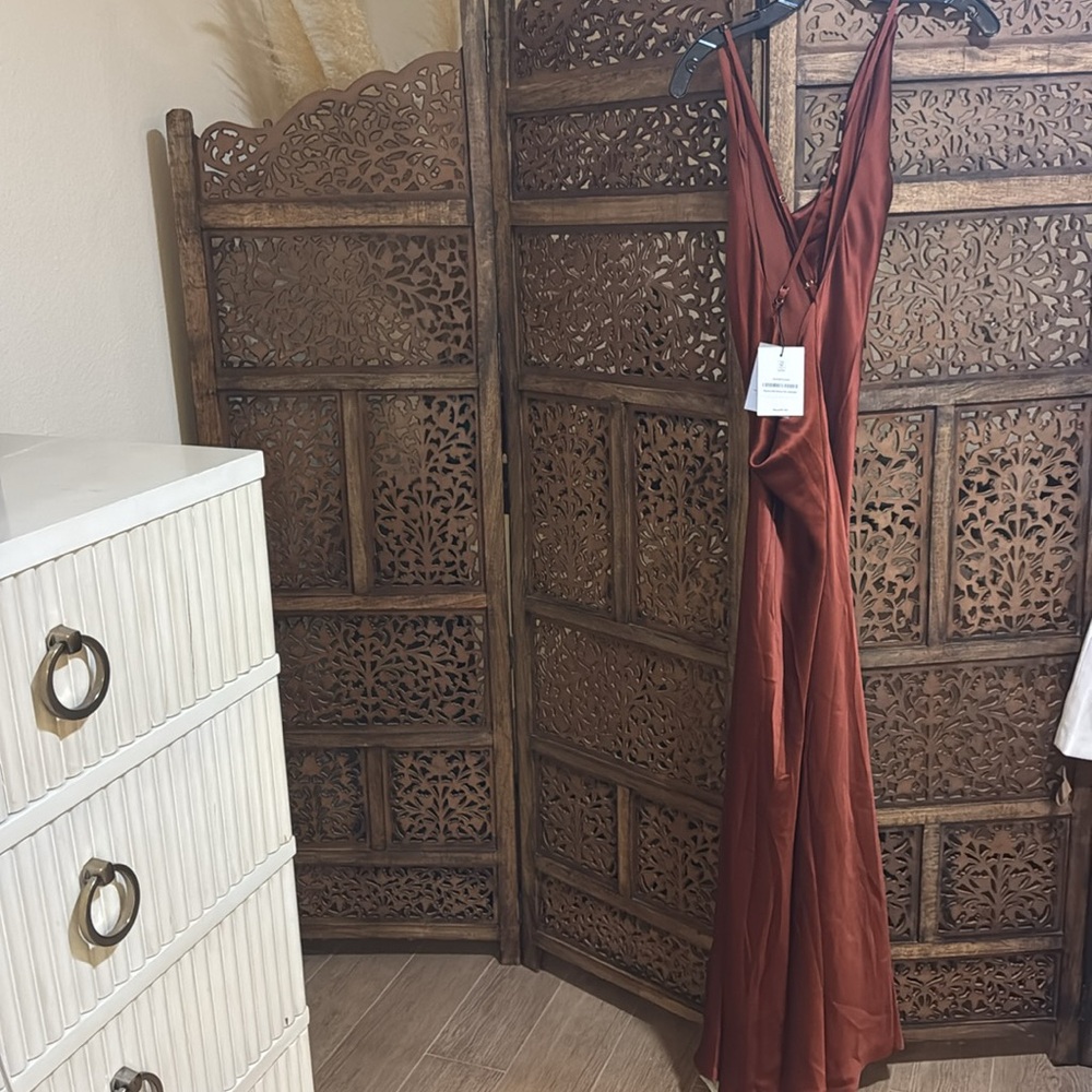 NEW NWT Reformation Rayana Silk Dress - Picture 7 of 7
